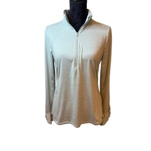 Apana | Mint Green Long Sleeve Quarter-Zip Top | Sz M